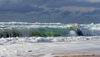 2015-09-17 Cap Homy Beach Waves Morning after Storm Photo by Sebastian Motsch