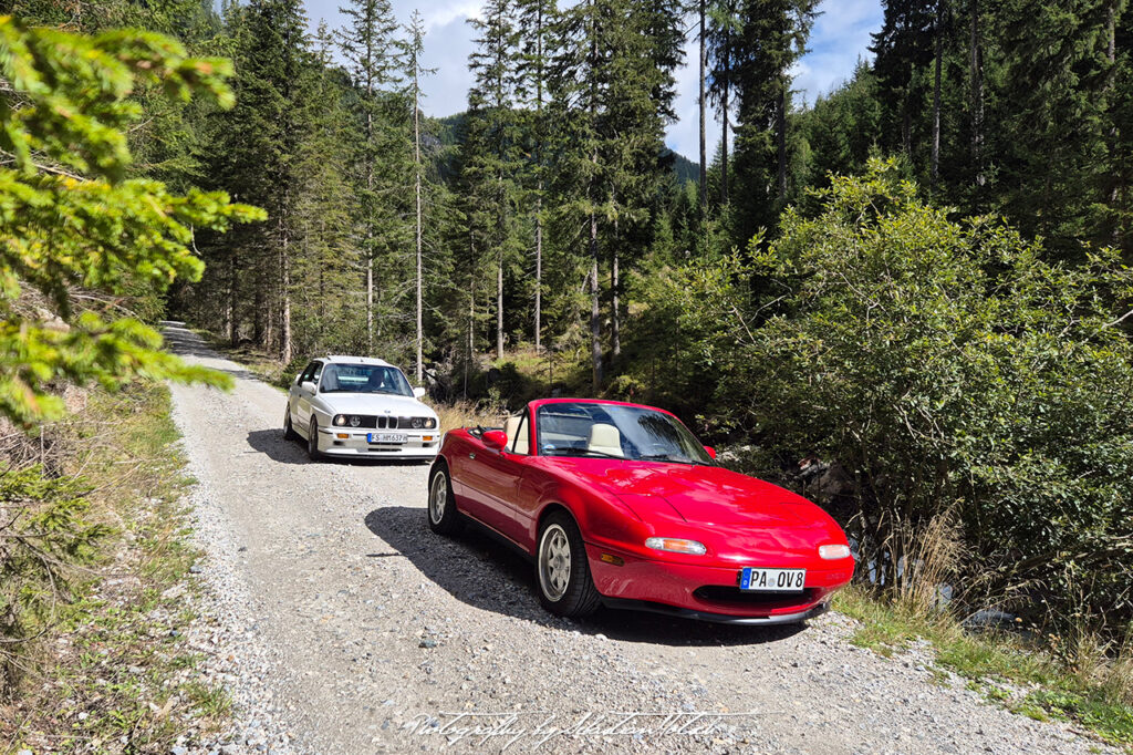 Austria Leobengraben Mazda Miata NA and BMW E30 M3 Photography by Sebastian Motsch