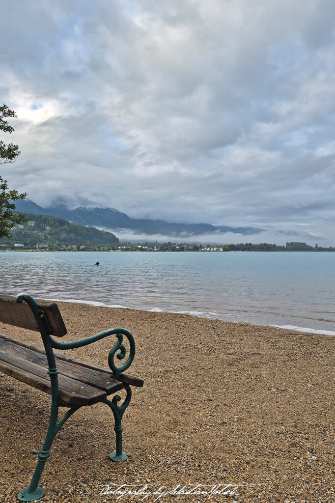Bench on Beach Strandcamping Anderwald Photography by Sebastian Motsch