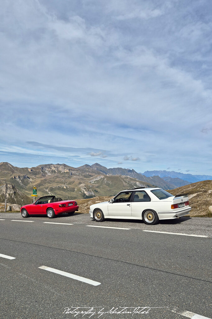 Mazda Miata NA and BMW E30 M3 Großglockner Photography by Sebastian Motsch