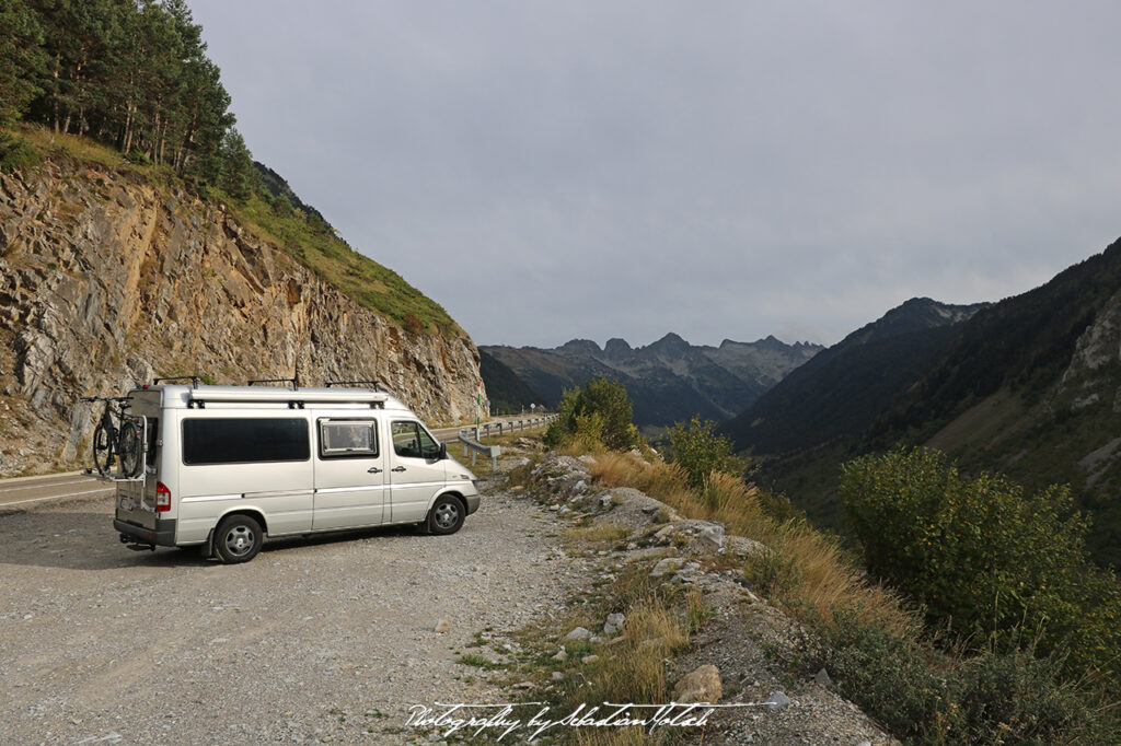 Mercedes-Benz Sprinter W903 near Salardu Spain Photography by Sebastian Motsch