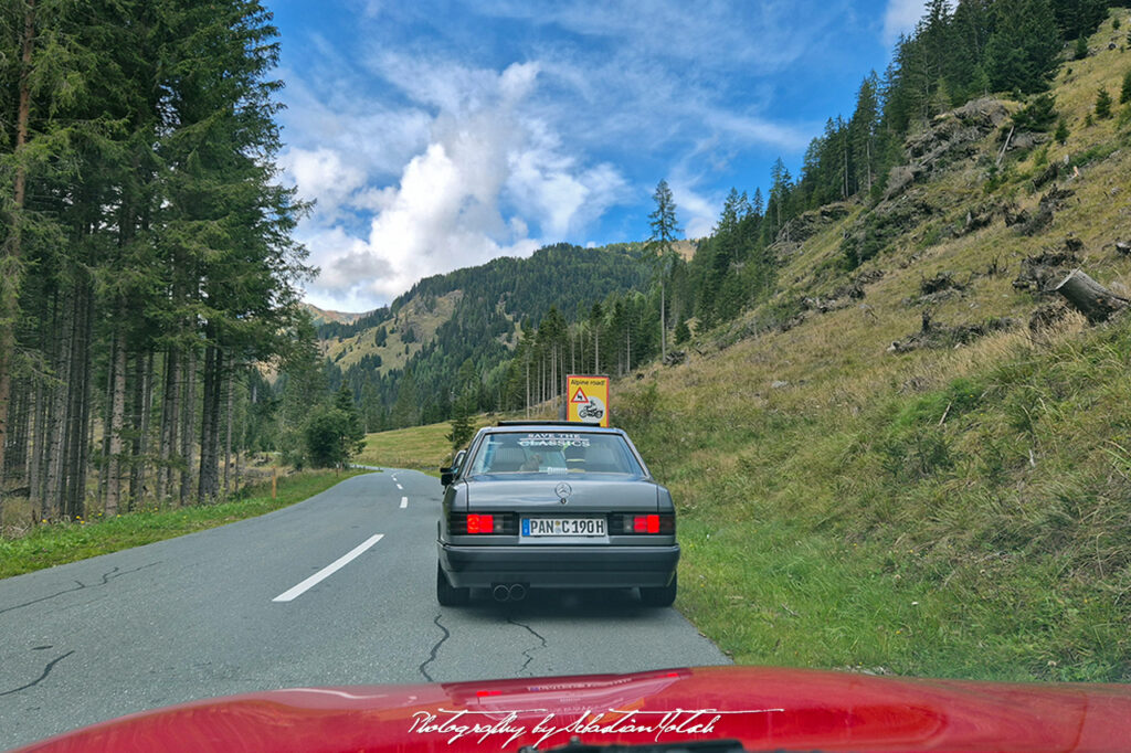 Mercedes-Benz W201 190E Nockalmstraße Austria Photography by Sebastian Motsch