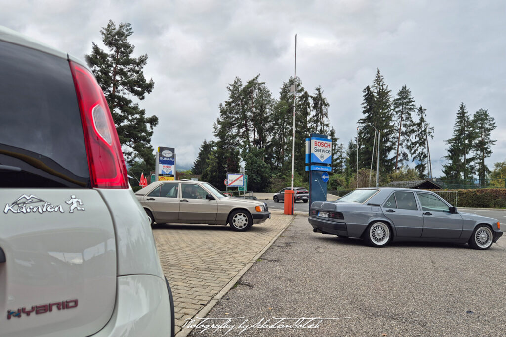 Mercedes-Benz W201 190E in Egg am See Austria Photography by Sebastian Motsch
