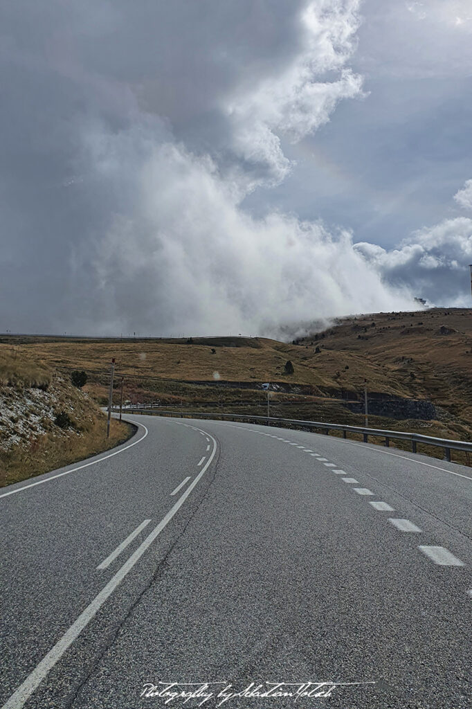 2021-09-29 Andorra La Vella Mountain Road Clouds Photography by Sebastian Motsch