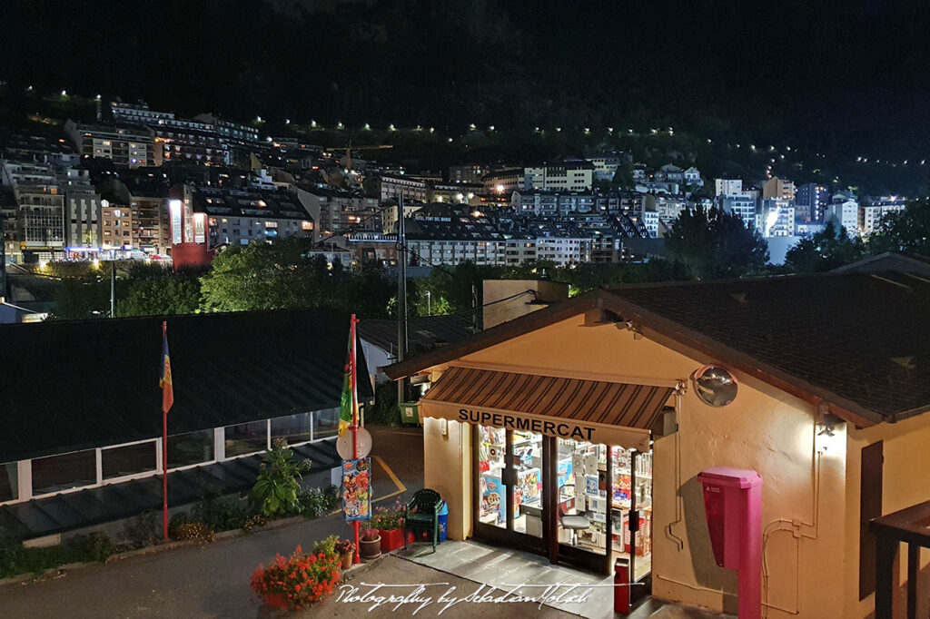Andorra La Vella Camping Supermercat Panorama Photography by Sebastian Motsch