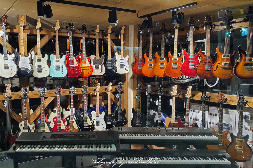 Andorra La Vella Guitar Shop Photography by Sebastian Motsch